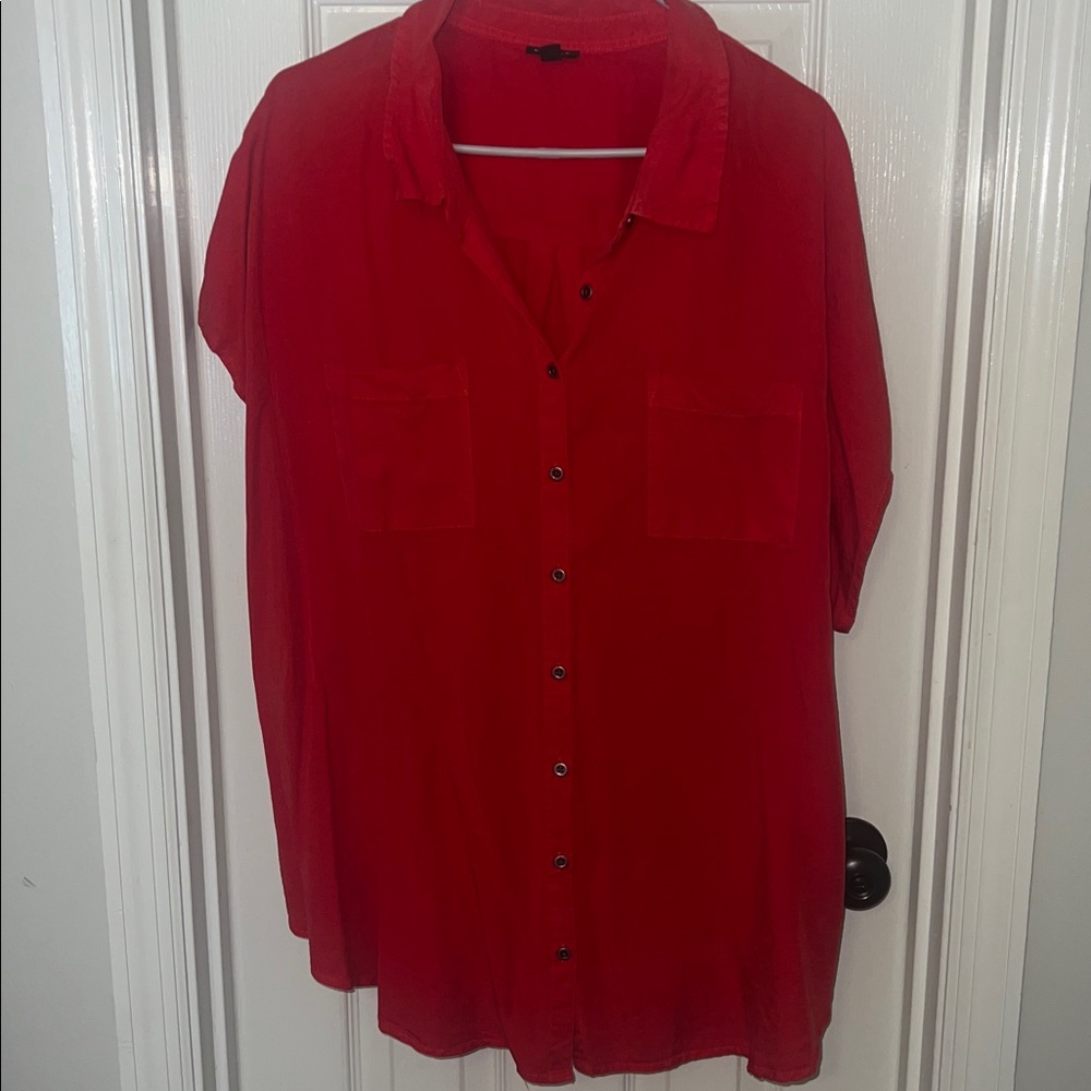 Torrid Bright Red Shirt